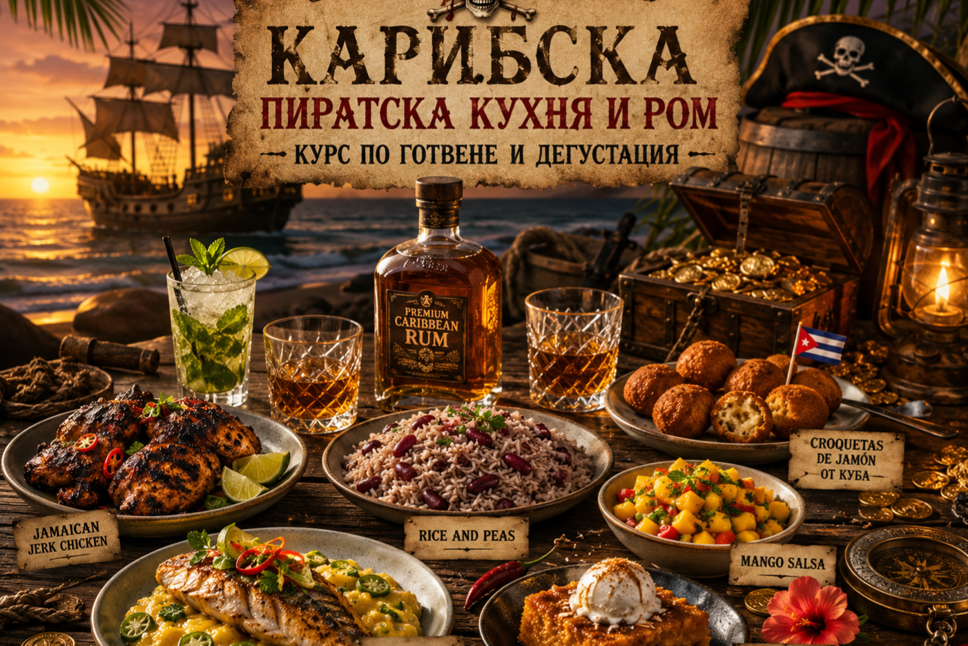 пиратска кухня 3 2 Карибска пиратска кухня - Ямайка, Барбадос и Куба - 17.10.2026 - Image 1